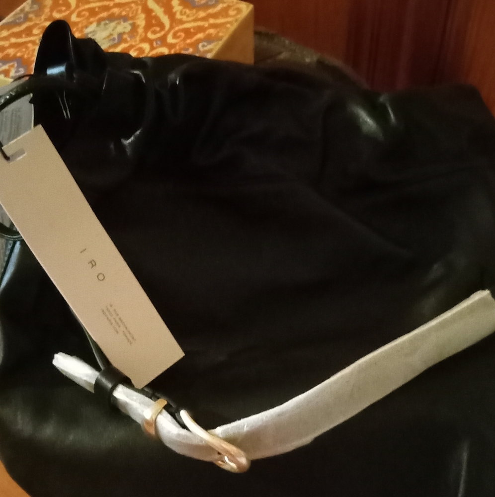 A Beautiful Black IRO Satchel Purse (New - Never Used)